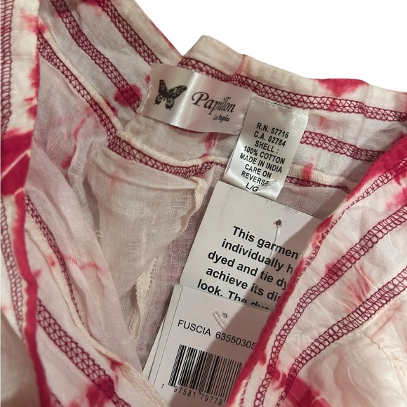 Bohemian hippie Pink and White tie dye Skirt Sz L - Picture 3 of 3